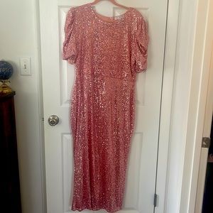 Pink Sequin Dress
